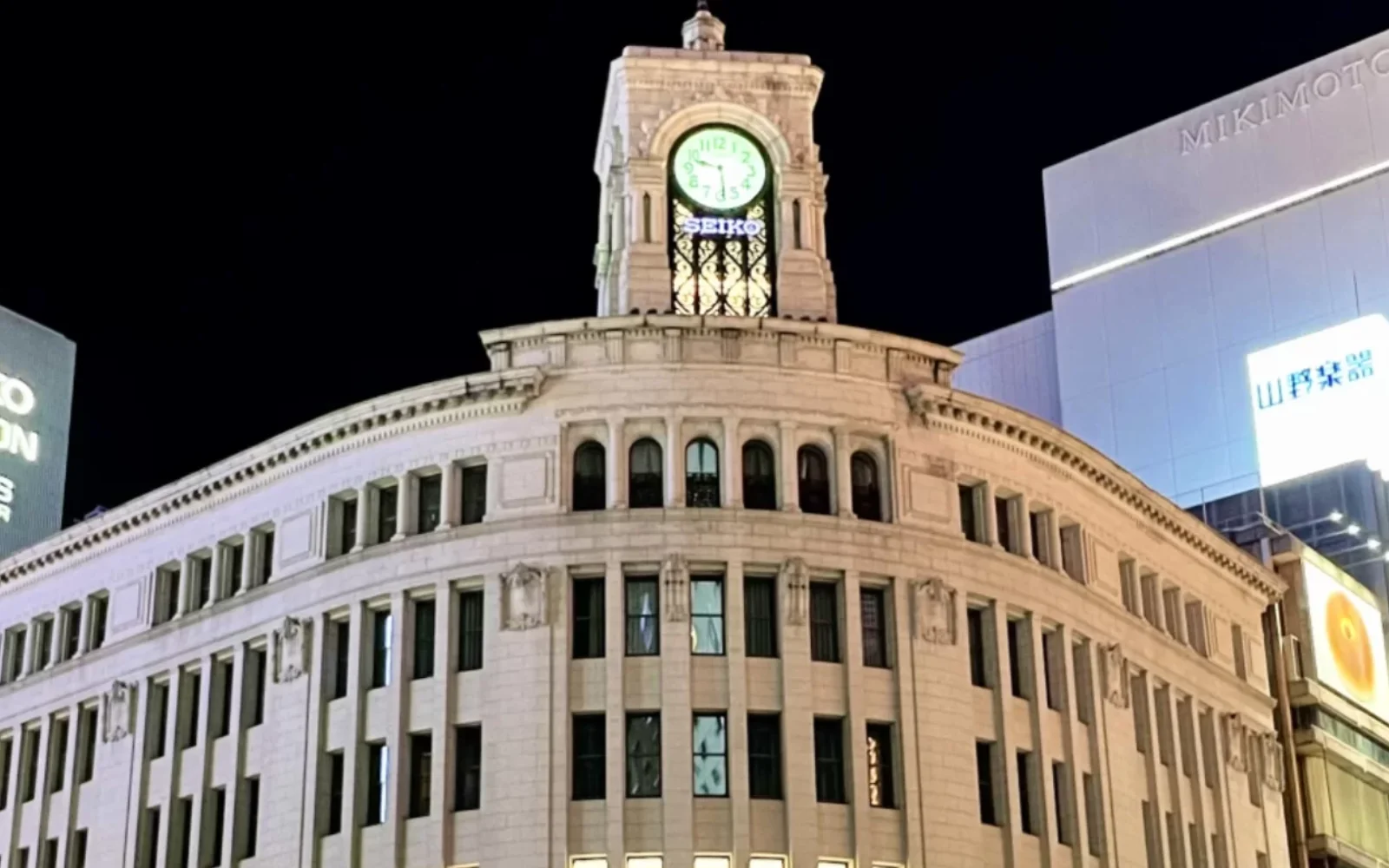 銀座エリアの街並み