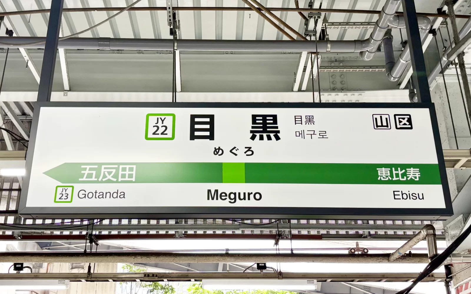 目黒エリアの街並み