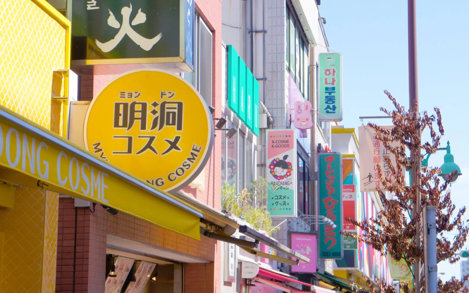 大久保エリアの街並み