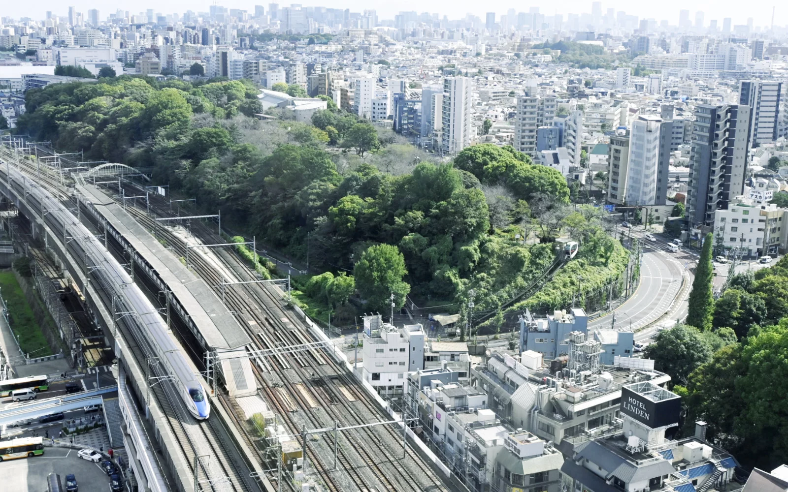 王子エリアの街並み