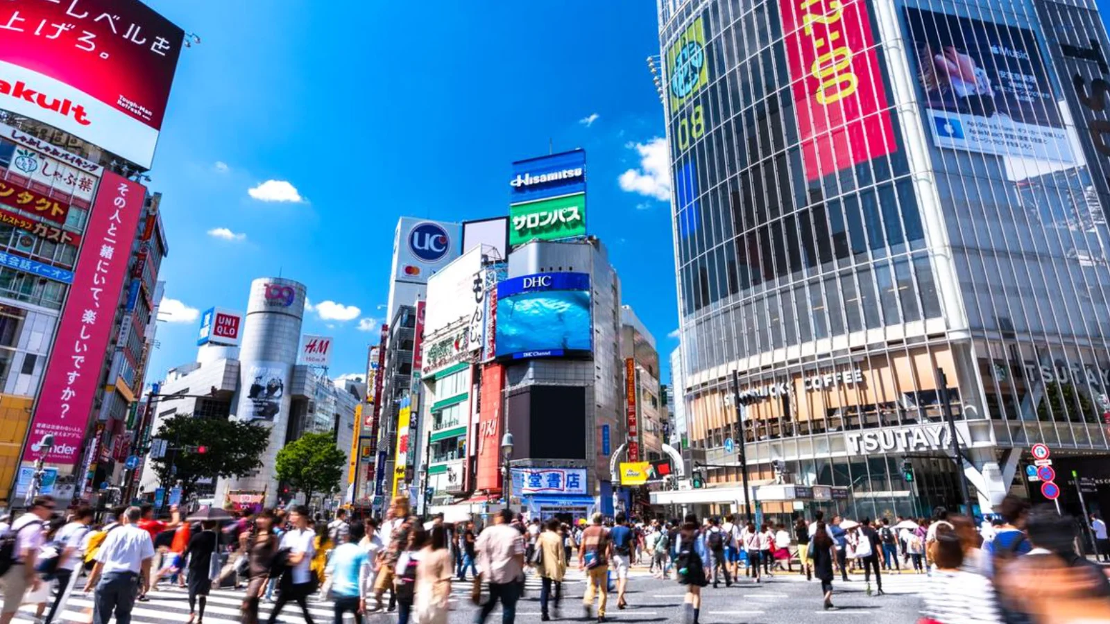 渋谷エリアの街並み